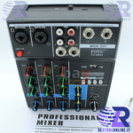 Consolle mixer audio professionale 4 canali usb karaoke mic/line MP3 phantom 48V