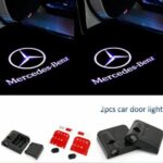 Logo stemma sotto portiera porta Coppia luci di proiettori led auto MERCEDES